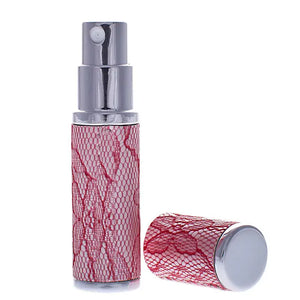 Pink Lace Design 5ml Travel Atomizer - pink dot 5ml -