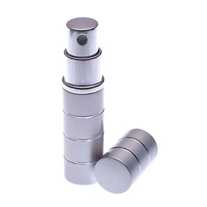 Silver ring matte small 5ml atomizer - silver ring  perfume atomizer