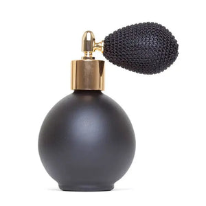 The Classic Matt Black Perfume Atomizer with Black Bulb