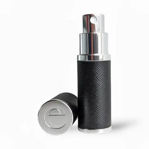 The Essential Atomizer Saffiano Real Leather Silver 8ml