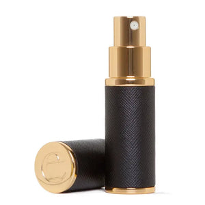 the essential atomizer company black & gold saffiano 